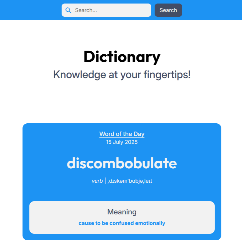 Dictionary App