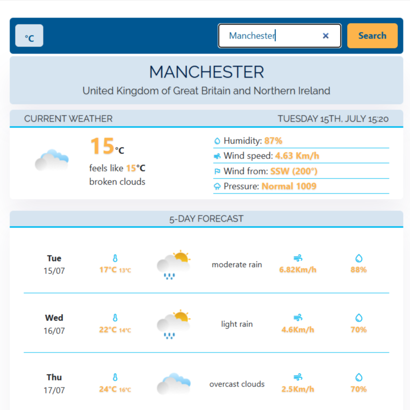 Weather Forecast App